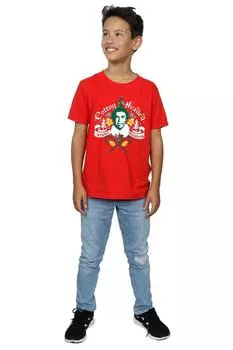 Футболка в стиле бойфренда Ninny Muggins с хлопковой головкой Elf, красный