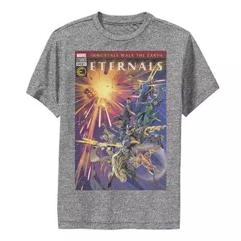 Футболка в стиле комиксов Marvel Eternals для мальчиков 8–20 лет с плакатом команды и графикой Licensed Character