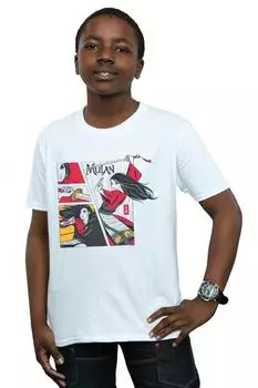 Футболка в стиле комиксов «Мулан» Disney, белый