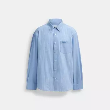 Футболка в стиле микс-медиа COACH, цвет blue/white