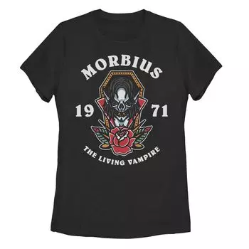 Футболка в стиле татуировки Juniors Marvel Morbius The Living Vampire 1971 Licensed Character