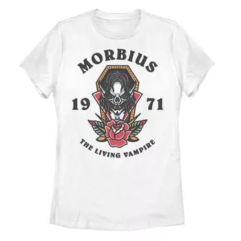 Футболка в стиле татуировки Juniors Marvel Morbius The Living Vampire 1971 Licensed Character
