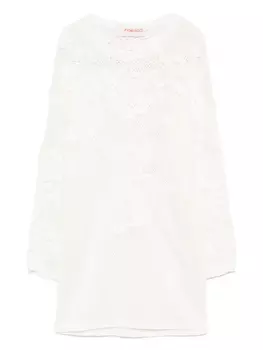 Футболка в технике кроше Fiorucci, нейтральный