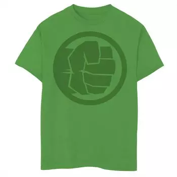 Футболка в тон с изображением кулака Marvel Hulk для мальчиков 8–20 лет Licensed Character