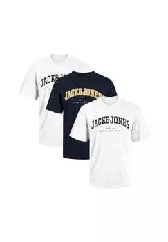Футболка в упаковке из 3 шт. Caleb varsity Jack & Jones, мультиколор