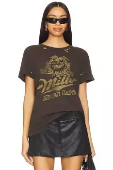 Футболка в винтажном стиле Miller high life vintage destroy от Junk Food, coffee