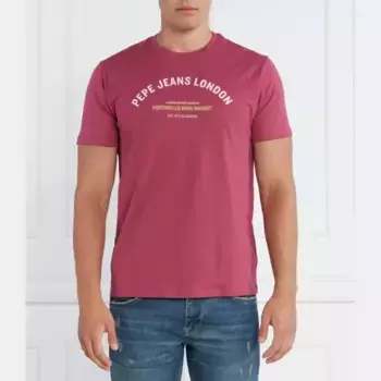 Футболка Waddon стандартного кроя Pepe Jeans London, бургунди