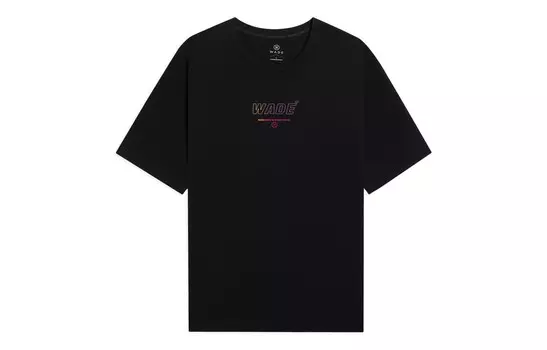 Футболка Wade Collection унисекс, черная Lining, черный