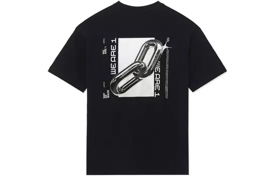 Футболка Wade Collection унисекс, черная Lining, черный