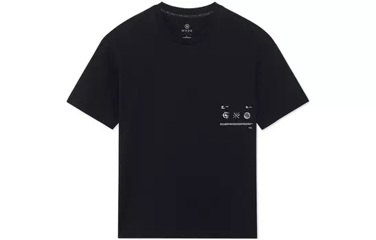 Футболка Wade Collection унисекс, черная Lining, черный