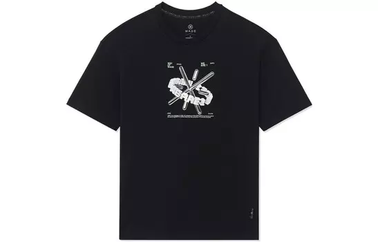Футболка Wade Collection унисекс, черная Lining, черный