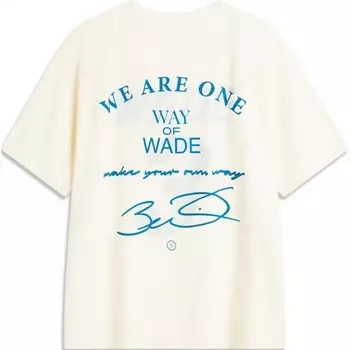 Футболка Wade Collection унисекс, цвет белый Lining, кремовый