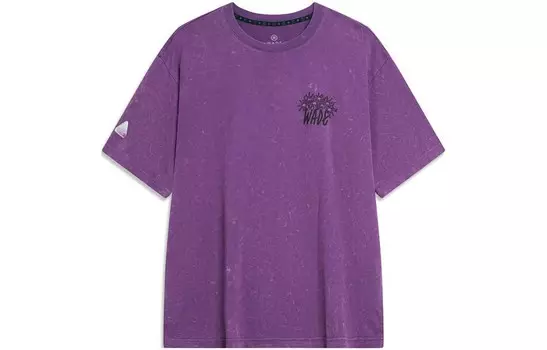 Футболка Wade Collection унисекс фиолетовая Lining, фиолетовый