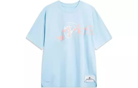 Футболка Wade Collection Unisex Pale Navel Blue Lining, голубой
