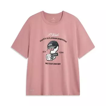 Футболка Wade Collection унисекс розовая Lining, розовый