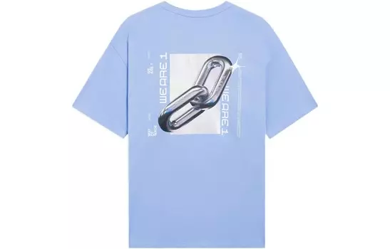 Футболка Wade Collection унисекс синяя Lining, синий