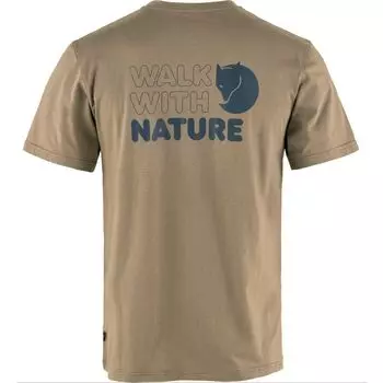 Футболка Walk with nature Fjallraven, коричневый