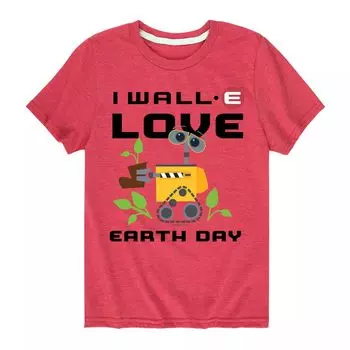 Футболка Wall-E Disney/Pixar с рисунком Love Earth Day для мальчиков 8–20 лет Licensed Character