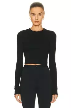 Футболка Wardrobe.Nyc X Hailey Bieber HB Long Sleeve, черный