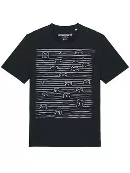 Футболка wat? Apparel, черный