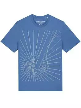 Футболка wat? Apparel, цвет bright blue