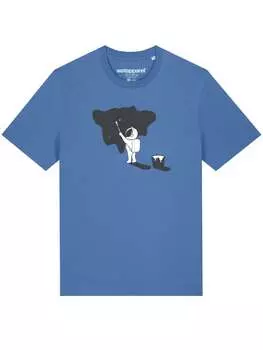 Футболка wat? Apparel, цвет bright blue