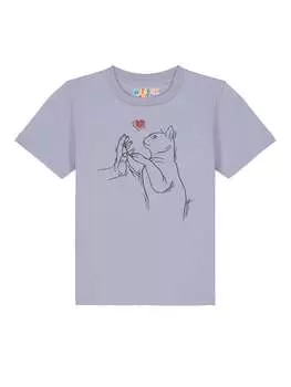 Футболка wat? Apparel, цвет lavender