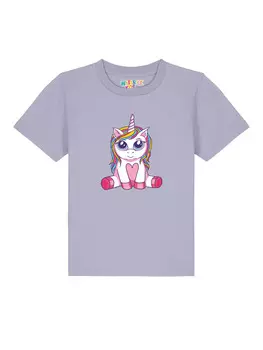 Футболка wat? Apparel, цвет lavender