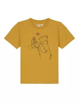 Футболка wat? Apparel, цвет ocker