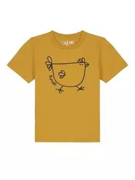 Футболка wat? Apparel, цвет ocker