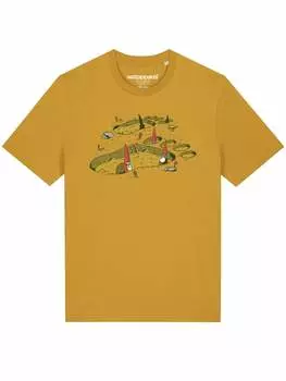 Футболка wat? Apparel, цвет ocker