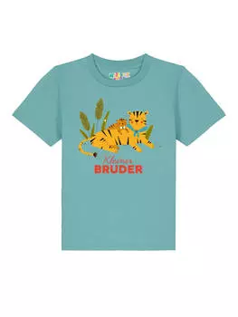 Футболка wat? Apparel, цвет teal monstera