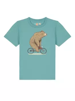 Футболка wat? Apparel, цвет teal monstera