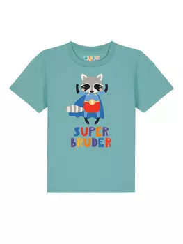 Футболка wat? Apparel, цвет teal monstera