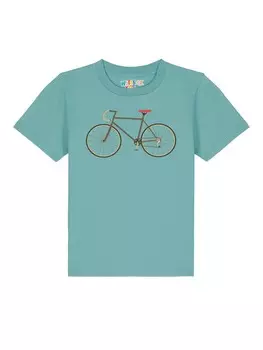 Футболка wat? Apparel, цвет teal monstera