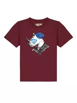 Футболка wat? Apparel, цвет weinrot