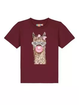 Футболка wat? Apparel, цвет weinrot