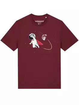 Футболка wat? Apparel, цвет weinrot