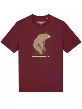 Футболка wat? Apparel, цвет weinrot