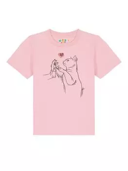 Футболка wat? Apparel, розовый