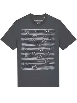 Футболка wat? Apparel, серый