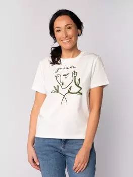 Футболка wat? Apparel T-Shirt Growth, белый