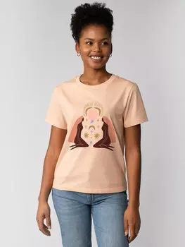 Футболка wat? Apparel T-Shirt Love and flex, цвет Fraiche Peche