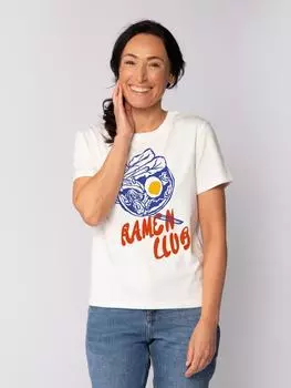 Футболка wat? Apparel T-Shirt Ramen Club, белый