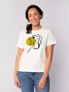 Футболка wat? Apparel T-Shirt Self love, белый