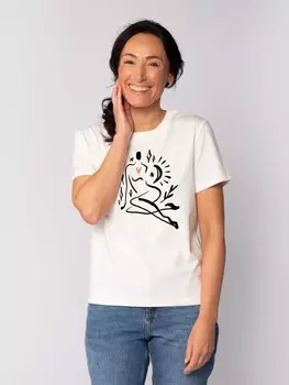 Футболка wat? Apparel T-Shirt Self love, белый