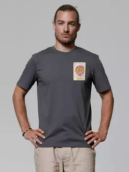 Футболка wat? Apparel T-Shirt Tarot The Pizza, серый