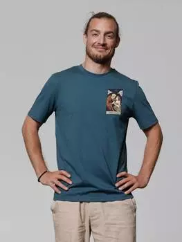 Футболка wat? Apparel T-Shirt Tarot The Lovers, цвет Petrol