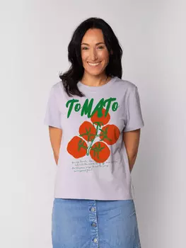 Футболка wat? Apparel T-Shirt Tomato, цвет Lavender