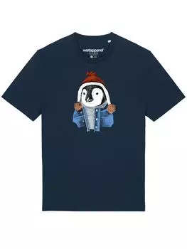 Футболка wat? Apparel, темно-синий